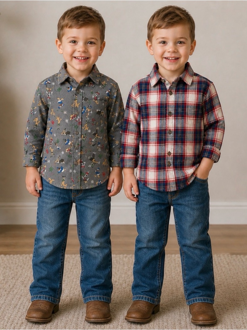 Bundle of 4 (2 Outfits) Primarily Wrangler size 2T
